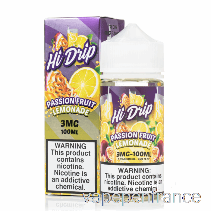 Limonade Aux Fruits De La Passion - E-liquide Hi-drip - 100 Ml 0 Mg Stylo Vape